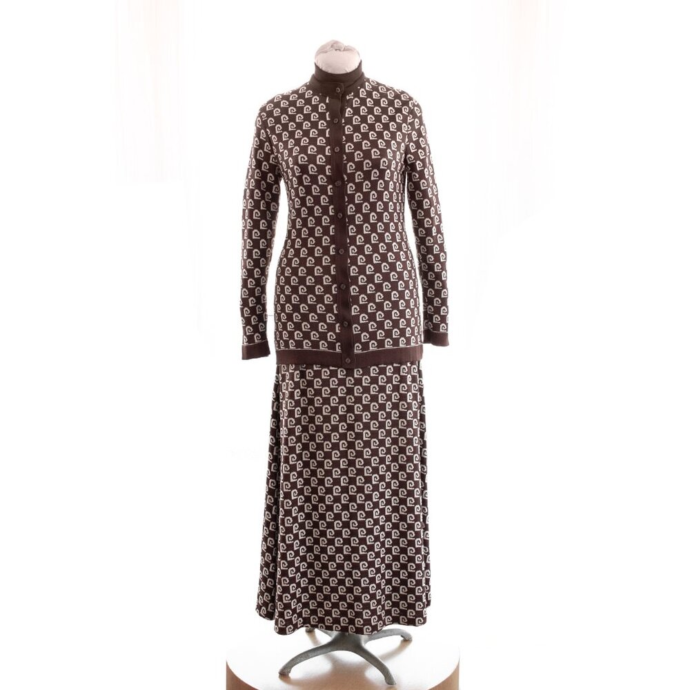 Pierre Cardin for Bonwit Teller knit three piece outfit.